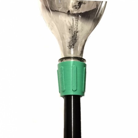 Pusseadapter for plastflaske